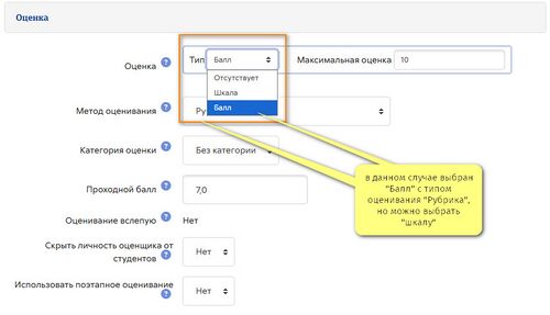 Оценка Балл